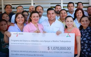 Entrega SEDESOL en Campeche más de 1 MDP a estancias infantiles