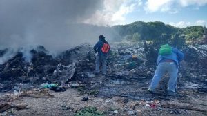 Activan Plan DN-III por incendio en basurero de la isla Holbox