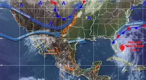 Tormentas muy fuertes se prevén en Michoacán, Guerrero, Oaxaca, Chiapas y Veracruz