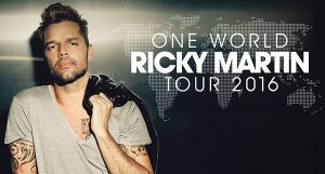 El proximo 13 de noviembre en Cancún, Ricky Martin con su One World Tour