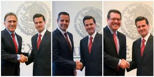 Se reunió Peña Nieto con los gobernadores electos de Veracruz, Oaxaca y Tlaxcala