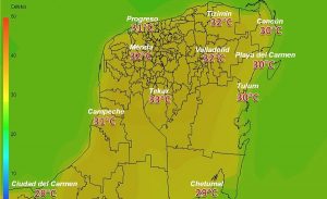 Evento de Norte en la Península de Yucatán este viernes por influencia del Frente Frío 18