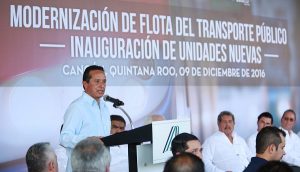 Modernizamos el transporte público para un mejor Quintana Roo: Carlos Joaquín
