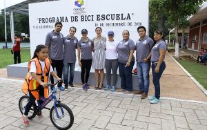 Inaugura Ximena Martel programa Bici Escuela en Centro