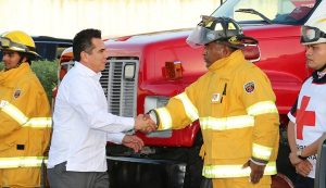El gobernador de Campeche, Alejandro Moreno Cárdenas pone en servicio emergencia  9-1-1