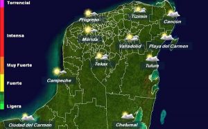 Temperaturas muy calurosas y el ingreso del Frente Frío 24 el domingo en la península de Yucatán