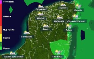 Temperaturas calurosas para la semana, sin descartar lloviznas en la península de Yucatán