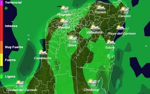 Pronóstico de temperaturas calurosas, sin descartar lluvias por las tardes en la península de Yucatán