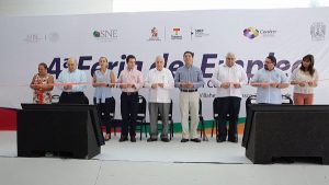 Inaugura Núñez y Gaudiano 4ª Feria del Empleo; 64 empresas ofertan 900 vacantes