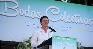 Encabeza Remberto Estrada tradicional ceremonia de “Bodas Colectivas 2017”
