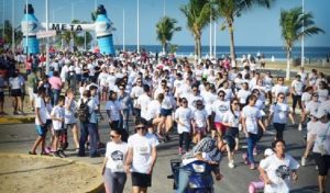 Exitosa carrera y caminata de pintadera 5K en Campeche