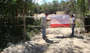 Clausura PROFEPA obras en Tulum, Quintana Roo, por cambio de uso de suelo en terrenos