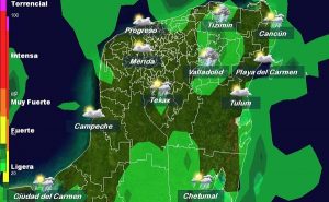 Pronóstico de temperaturas calurosas durante los próximos días en la Península de Yucatán