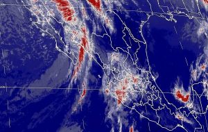 Lluvias y vientos fuertes se prevén en el noroeste y occidente de México