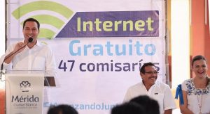 El alcalde Mauricio Vila inaugura internet gratuito para todas las comisarías de Mérida