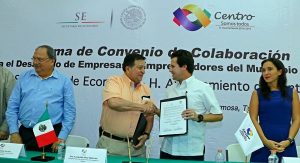 Juntos, gobierno federal y municipal por los emprendedores de Centro: Gaudiano