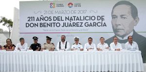 Gobierno municipal conmemora Aniversario del natalicio de Don Benito Juárez García