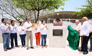 Develan Núñez y Gaudiano, el busto “Ignacio Rubio Ruiz”