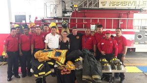 Reciben Bomberos de Benito Juárez donación de equipo