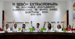 Realiza cabildo Sexta Sesión Extraordinaria del Ayuntamiento de Benito Juárez