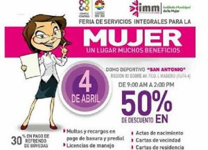 Pondrán en marcha primera feria de servicios integrales para la mujer en Benito Juárez
