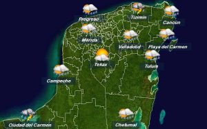 Se mantiene el potencial de lluvias para la Península de Yucatán durante los próximos días