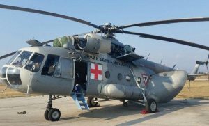 Aeronave MI-17 se suma al combate de incendios en Chiapas
