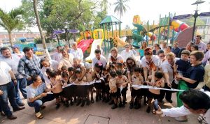 Atiende Gaudiano petición de familias y entrega rehabilitado el parque De los Sueños y Deseos