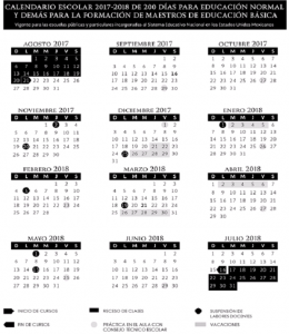Publican calendarios escolares para ciclo 2017-2018