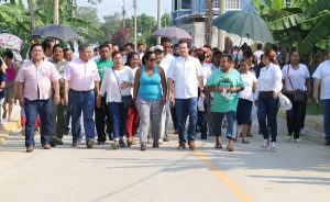 Quedan atrás seis caminos de terracería en Gaviotas Sur; ahora tienen calles de concreto