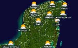 Temperaturas calurosas, sin descartar chubascos por las tardes en la península de Yucatán: CHRM