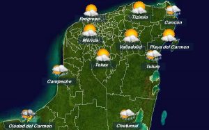 Altas temperaturas y se prevé alto potencial de lluvias en la península de Yucatán