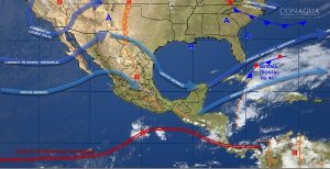 Se pronostican tormentas muy fuertes en Chiapas y fuertes en Guerrero, Oaxaca y Campeche