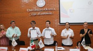 Firman Centro y Universidad Olmeca convenio de colaboración académica