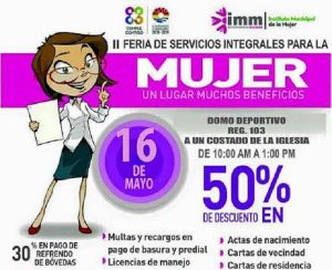 Este martes realiza el IMM segunda feria de servicios integrales para la mujer en BJ