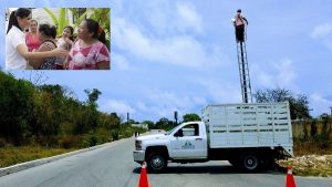 Ilumina gobierno de Laura Fernández transitada arteria de Puerto Morelos