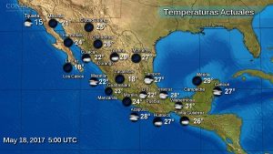 Ambiente caluroso y bajo potencial de lluvias se pronostica en la mayor parte de México