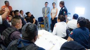 Reafirma Laura Fernández compromiso de mantener a Puerto Morelos como un lugar seguro