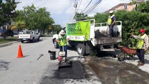 Rehabilita Dirección de Bacheo vialidades afectadas por las intensas lluvias