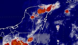 Pronóstico de lluvias para el fin de semana en la península de Yucatán