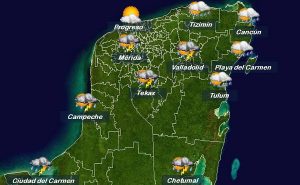 Se mantiene pronóstico de lluvias para este sábado en la Península de Yucatán
