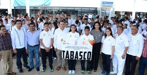 Parte delegación Tabasco de secundaria a Juegos Deportivos Nacionales
