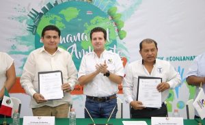 Firma Gaudiano acuerdo de colaboración e inaugura Semana del Medio Ambiente