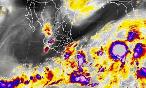 Para Chiapas, Campeche, Yucatán y Quintana Roo, se pronostican tormentas intensas