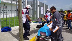 CREA de CONAGUA Yucatán, realiza simulacro de conato de incendio