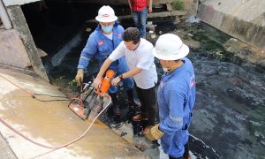 Inicia Centro rehabilitación del drenaje pluvial y sanitario del arroyo El Chinín