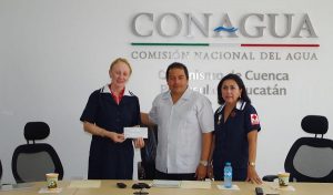 La CONAGUA entrega donativo a la Cruz Roja Delegación Yucatán