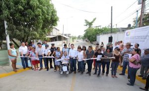 Cumple Gaudiano su palabra con drenaje y pavimentación en tres calles de Gaviotas Sur
