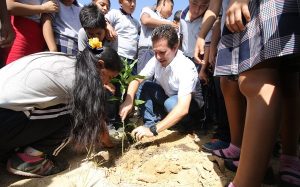 Siembran mil árboles en Tocoal, como parte de la 4ta jornada de reforestación en Centro