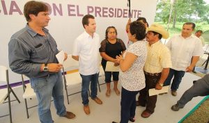 Traslada Gaudiano Audiencia con el Presidente a ranchería El Censo